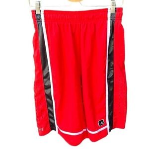 AND1 Men's Red Basketball Shorts Athletic Gym Workout Size S